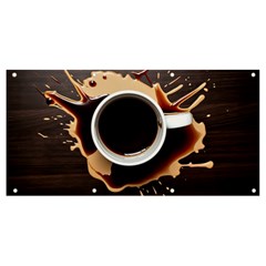 Coffee Cafe Espresso Drink Beverage Banner And Sign 8  X 4  by Ravend