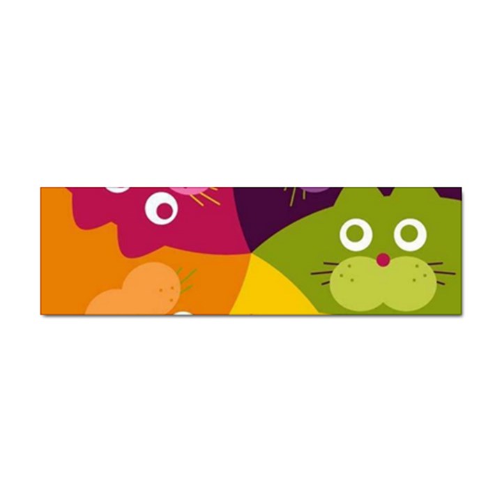 Colorful Cats Sticker Bumper (100 pack)