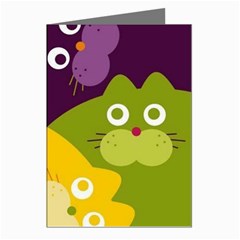 Colorful Cats Greeting Cards (pkg Of 8)