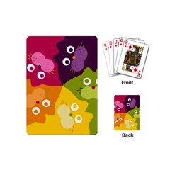 Colorful Cats Playing Cards Single Design (mini)