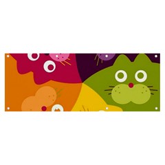 Colorful Cats Banner And Sign 8  X 3  by Sparkle