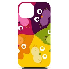 Colorful Cats Iphone 14 Black Uv Print Case