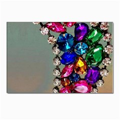 Colorful Diamonds Postcard 4 x 6  (pkg Of 10) by Sparkle