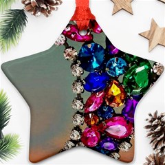 Colorful Diamonds Star Ornament (two Sides) by Sparkle