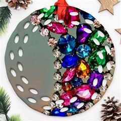 Colorful Diamonds Ornament (round Filigree)