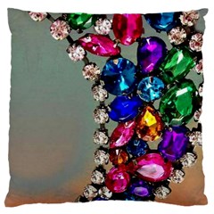 Colorful Diamonds Large Cushion Case (one Side) by Sparkle