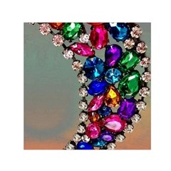 Colorful Diamonds Square Satin Scarf (30  X 30 ) by Sparkle