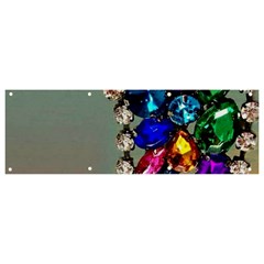 Colorful Diamonds Banner And Sign 9  X 3  by Sparkle