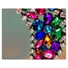 Colorful Diamonds Premium Plush Fleece Blanket (medium) by Sparkle