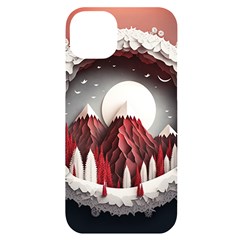 Christmas Wreath Winter Festive Season Nature Iphone 14 Plus Black Uv Print Case