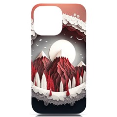 Christmas Wreath Winter Festive Season Nature Iphone 14 Pro Max Black Uv Print Case by Ravend