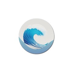 Wave Tsunami Tidal Wave Ocean Sea Water Golf Ball Marker by Ravend