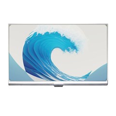 Wave Tsunami Tidal Wave Ocean Sea Water Business Card Holder by Ravend