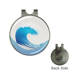 Wave Tsunami Tidal Wave Ocean Sea Water Hat Clips With Golf Markers by Ravend