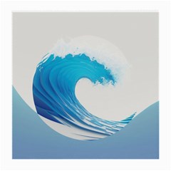 Wave Tsunami Tidal Wave Ocean Sea Water Medium Glasses Cloth (2 Sides) by Ravend