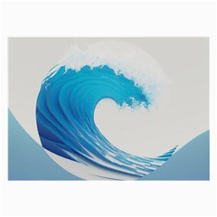 Wave Tsunami Tidal Wave Ocean Sea Water Large Glasses Cloth by Ravend