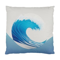 Wave Tsunami Tidal Wave Ocean Sea Water Standard Cushion Case (two Sides) by Ravend