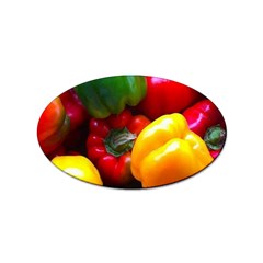 Colorful Capsicum Sticker Oval (10 Pack) by Sparkle