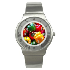 Colorful Capsicum Stainless Steel Watch