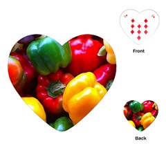 Colorful Capsicum Playing Cards Single Design (heart)