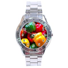 Colorful Capsicum Stainless Steel Analogue Watch by Sparkle