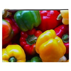 Colorful Capsicum Cosmetic Bag (xxxl) by Sparkle