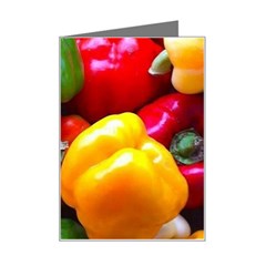 Colorful Capsicum Mini Greeting Card by Sparkle