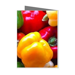 Colorful Capsicum Mini Greeting Cards (pkg Of 8)