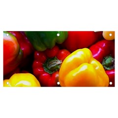 Colorful Capsicum Banner And Sign 6  X 3  by Sparkle