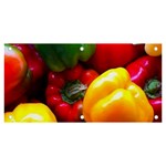 Colorful Capsicum Banner and Sign 6  x 3  Front