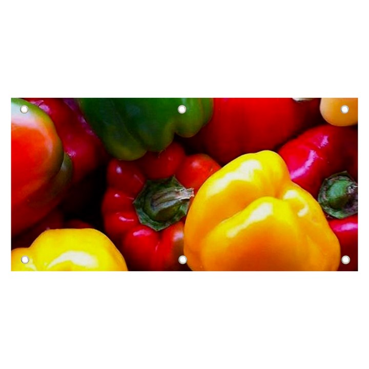 Colorful Capsicum Banner and Sign 6  x 3 