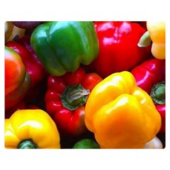 Colorful Capsicum Premium Plush Fleece Blanket (medium)