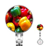 Colorful Capsicum Stainless Steel Nurses Watch Front