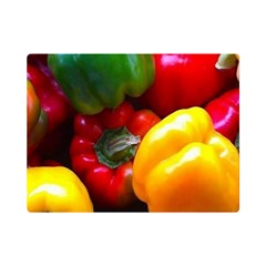 Colorful Capsicum Premium Plush Fleece Blanket (mini) by Sparkle