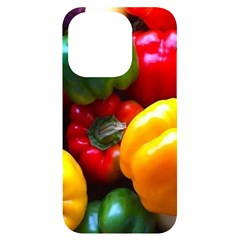 Colorful Capsicum Iphone 14 Pro Black Uv Print Case