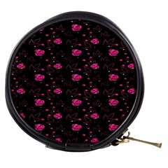 Pink Glowing Flowers Mini Makeup Bag by Sparkle