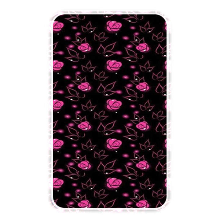 Pink Glowing Flowers Memory Card Reader (Rectangular)