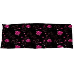 Pink Glowing Flowers Body Pillow Case Dakimakura (two Sides) by Sparkle