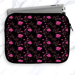 Pink Glowing Flowers Apple Ipad 2/3/4 Zipper Cases by Sparkle