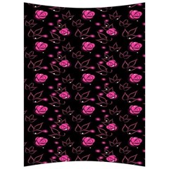 Pink Glowing Flowers Back Support Cushion by Sparkle