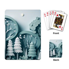 Background Christmas Winter Holiday Background Playing Cards Single Design (rectangle)