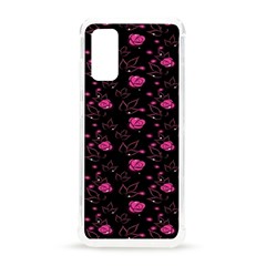 Pink Glowing Flowers Samsung Galaxy S20 6 2 Inch Tpu Uv Case