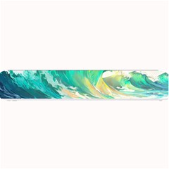 Waves Ocean Sea Tsunami Nautical Painting Small Bar Mat by Ravend