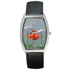 Birds Barrel Style Metal Watch by Sparkle