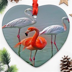 Birds Heart Ornament (two Sides) by Sparkle