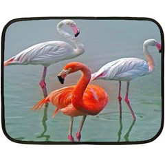 Birds Two Sides Fleece Blanket (mini) by Sparkle