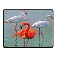 Birds Two Sides Fleece Blanket (small) by Sparkle