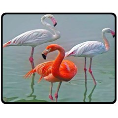 Birds Two Sides Fleece Blanket (medium) by Sparkle