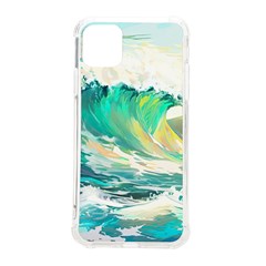 Waves Ocean Sea Tsunami Nautical Painting Iphone 11 Pro Max 6 5 Inch Tpu Uv Print Case by Ravend