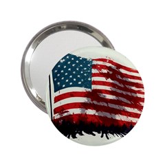 Patriotic Usa United States Flag Old Glory 2 25  Handbag Mirrors by Ravend